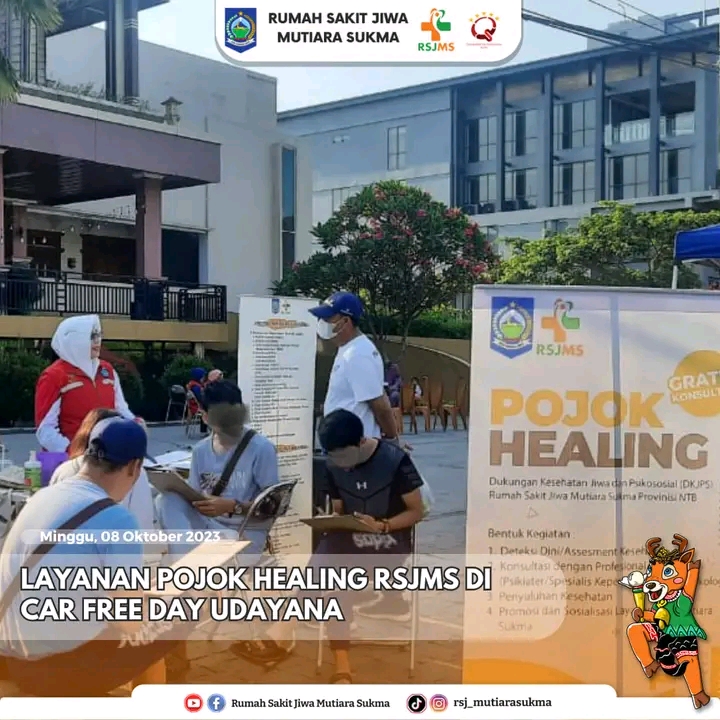 LAYANAN POJOK HEALING RSJMS DI CAR FREE DAY UDAYANA